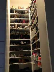 Floor to Ceiling Shoe Closet