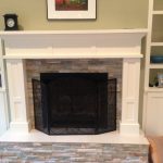 Stone and Trim Fireplace