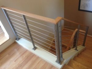 Wood Stairway and Railing