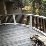 Bend Oregon Curved Deck On Deck View